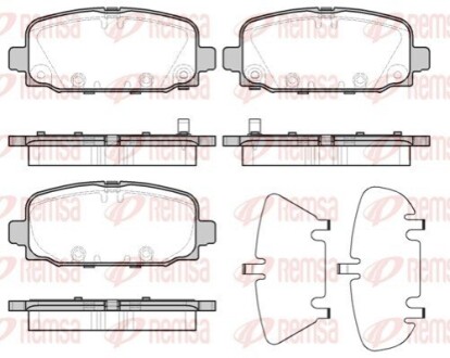 Колодки гальмівні дискові REMSA 1796.02
