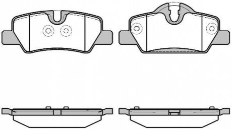 Колодки тормозные задние MINI MINI COOPER 1.2-2.0 2013- REMSA 1600.00 (фото 1)
