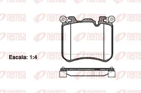 BMW гальмівні колодки передн.X5 E70,X6 E71 M-пакет 09- REMSA 1413.00