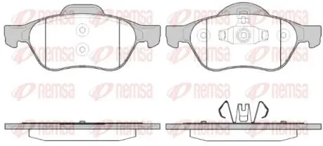 Колодки гальмівні дискові REMSA 0962.40