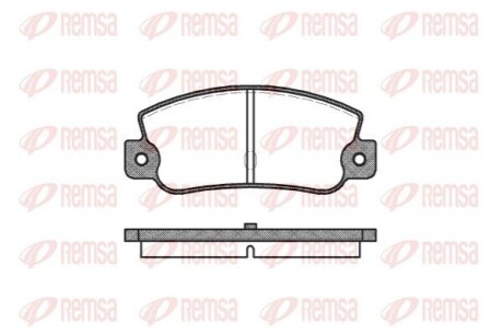 Колодки гальмівні дискові REMSA 0025.30