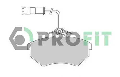 Фото 1 - колодки тормозные дисковые PROFIT 5000-0954 Колодки тормозные дисковые PROFIT 5000-0954 (фото 1)