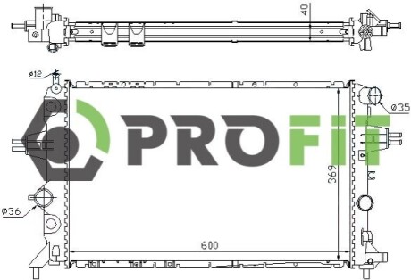 Радиатор охлаждения PROFIT 1740-0390