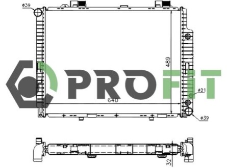 Радіатор охолоджування PROFIT 1740-0305