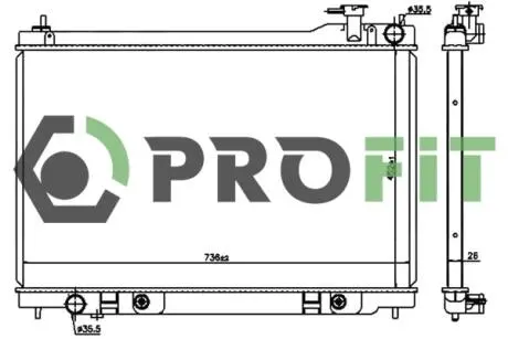 Радіатор охолоджування PROFIT 1740-0260