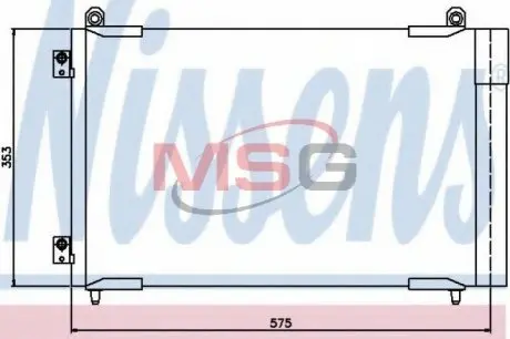 Конденсер кондиционера NISSENS 94837