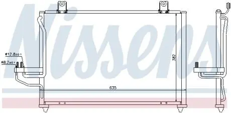 Фото конденсер кондиціонера NISSENS 94422 Конденсер кондиціонера NISSENS 94422