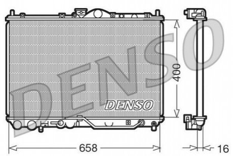 Радіатор охолоджування DENSO DRM45011 (фото 1)