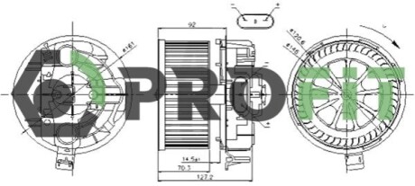 Вентилятор салона PROFIT 1860-0012