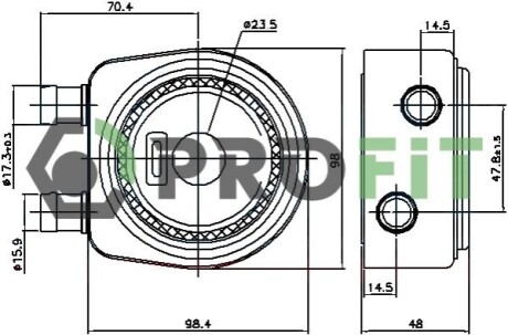 Радіатор масляний PROFIT 1745-0048