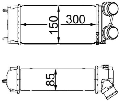 Радіатор наддуву MAHLE / KNECHT CI 16 000S