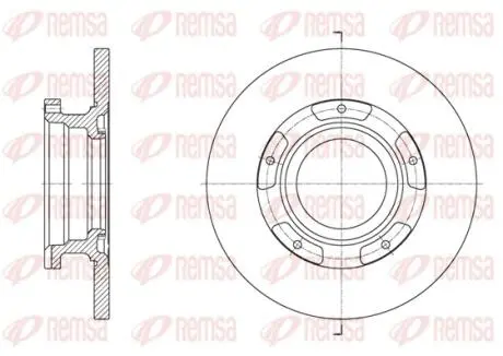 Диск гальмівний REMSA 61564.00