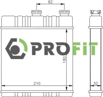 Радиатор печки PROFIT 1760-0382