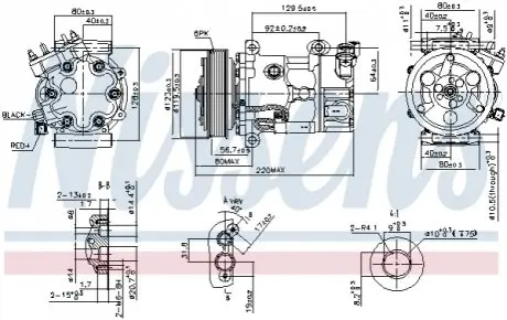 Компресор кондиціонера NISSENS 890743