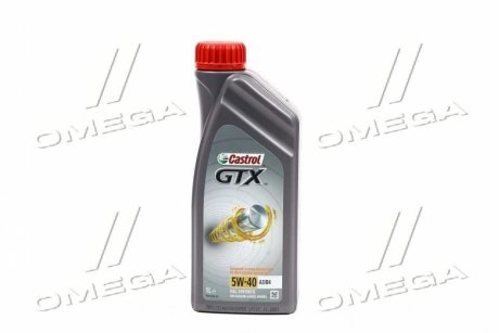 1л GTX A3/B4 5W-40 олива синт. ACEA A3/B3, A3/B4, API SM/CF, BMW Longlife-01, MB 229.3, RN 0700 / RN 0710, VW 502 00 / 505 00 CASTROL 15E62B