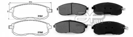 Колодка гальмівна, лев/правий, перед NISSAN JUKE (F15) (06/10-) APPLUS APLUS 71219BAAP
