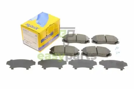 Колодки гальмівні (передні) Mitsubishi Colt/Lancer 1.3-1.6/1.8-2.0D 95-03 Metelli 22-0221-1