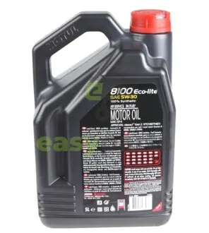 Олива 5W30 ECO-lite SAE 8100 (5L) (GM-dexos1 GEN3/FORD M2C 929-A/M2C 946-A) (107252/108214/104989) MOTUL 839551