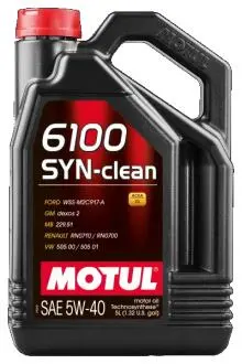 Олива мот 5W40 5L 6100 SYN-CLEAN C3 BMW LL-04/GM-OPEL dexos2TM/MB229.51/VW50200/50501 MOTUL 107943