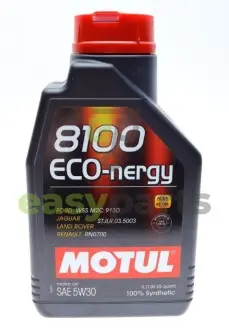 Олива 5W30 ECO-nergy 8100 (1L) (WSS M2C 913D/RN0700/STJLR.03.5003) (102782) MOTUL 812301