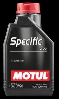 Олива мот 0W20 1L SPECIFIC 5122 Jaguar/Land Rover-STJLR.51.5122 =867601 MOTUL 107304