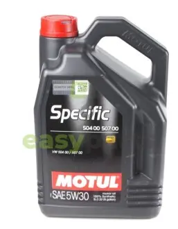 Олива 5W30 Specific (5L) (VW 504.00/507.00) (106375/101476) знятий з виробн/заміна на 854751 MOTUL 838751