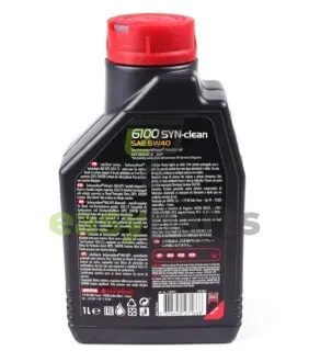 Олива 5W40 6100 SYN-clean (1л) (LL-04/GM-OPEL dexos2TM/MB 229.51/VW 505 00/505 01) заміна на 854311 MOTUL 854211