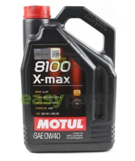 Олива 0W40 8100 X-max (5L) (MB 229.5/VW502.00/505.00/VOLVO VCC 95200356/LL-01) (104533) MOTUL 348206