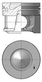 Поршень двигуна KOLBENSCHMIDT 41264620 (фото 1)