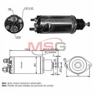 Втягуюче реле стартера ZM ZM813