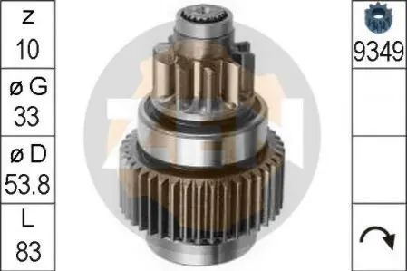 Бендикс стартера ZEN ZN0816