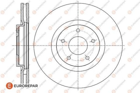 Диск тормозной Eurorepar 1622812980