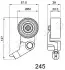 Ролик ременя ГРМ Toyota Corolla verso 2.0 (04-09),Toyota Avensis 2.0 (03-08) (452 JAPKO 45245 (фото 2)