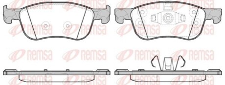 Колодки гальмівні дискові REMSA 1776.00