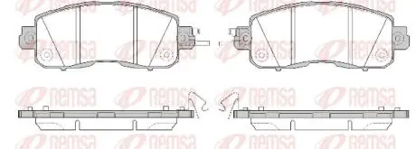 Гальмівні колодки дискові перед. Nissan Leaf, Navara, Pathfinder 11.01- REMSA 1517.04