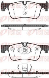 Колодки гальмівні дискові REMSA 1478.10