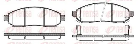 Колодки гальмівні дискові REMSA 1162.12