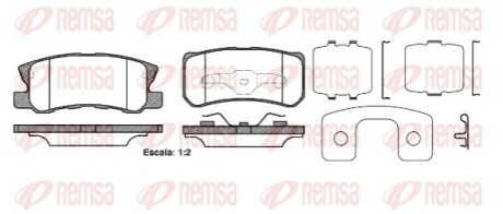 Колодки тормозные дисковые REMSA 0803.22