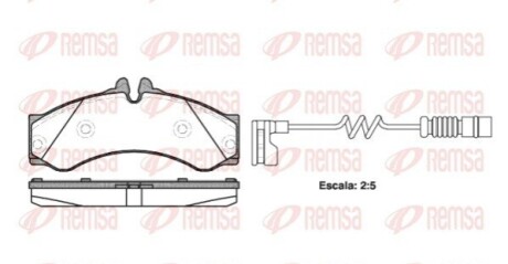 DB колодки гальм.передн./задн Sprinter,LT28-46 96- REMSA 0614.12