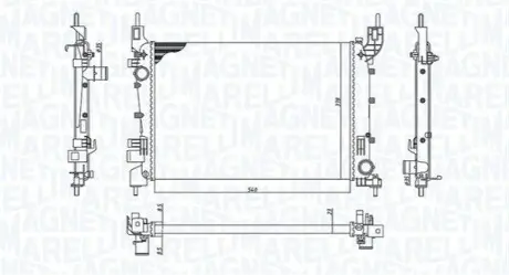 Радиатор охлаждения MAGNETI MARELLI BM2004