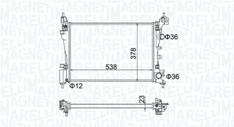 Радіатор охолоджування MAGNETI MARELLI BM1867