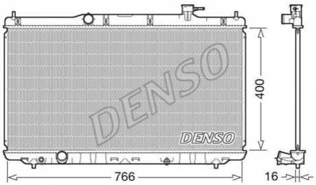 Радиатор охлаждения DENSO DRM40038