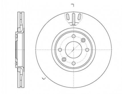 Гальмівний диск передн. Citroen C4 2.0i,2.0HDI,Grand C4 Picasso 1.6,2.0 (302*26) REMSA 6657.10 (фото 1)