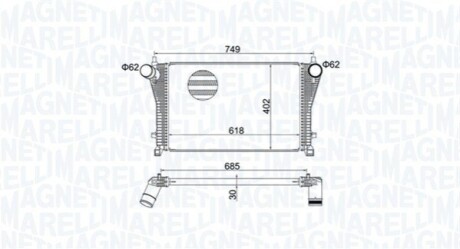 Интеркулер MAGNETI MARELLI 351319205370