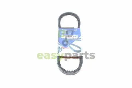Ремінь генератора Hyundai Elantra/Lantra II 1.6-2.0 16V 96-02 (13x655) HUTCHINSON AV 13 La 655