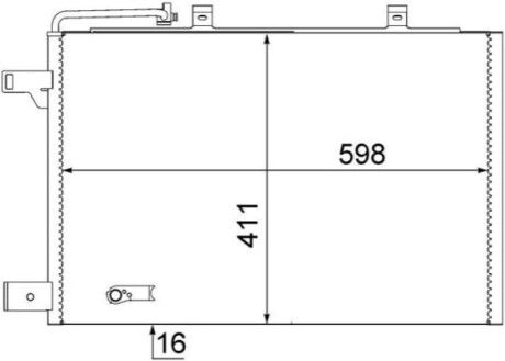 Радиатор кондиционера MAHLE / KNECHT AC370000S