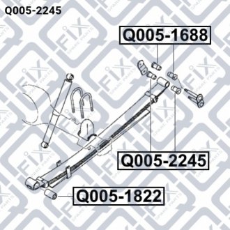 Втулка задніх ресори нижня Q-fix Q005-2245