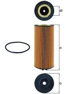 Фильтр масляный MAHLE / KNECHT OX 987D