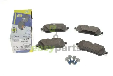Колодки гальмівні (задні) Audi A6/A7/Q8 18-/A8/Q7 15-/VW Touareg 18- ICER 182248