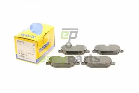 Колодки гальмівні (задні) Land Rover Range Rover III/Sport I/II 09- Metelli 22-0837-0